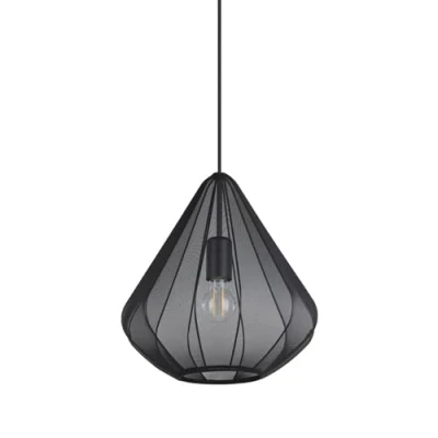 Afbeelding van EGLO Dolwen Hanglamp E27 Ø 33,5 cm Zwart Textiel