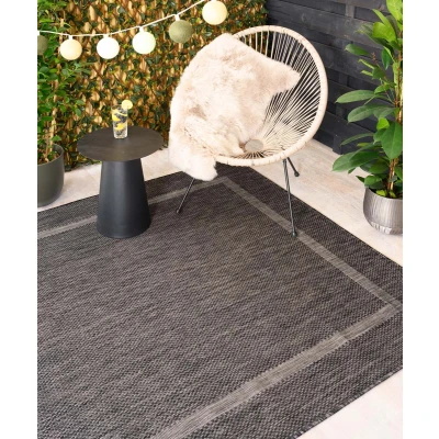 Afbeelding van Buitenkleed Sunset Zwart 280x370 Cm
