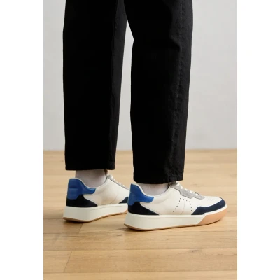 Afbeelding van ECCO Street Court Sneakers laag, Heren, Maat: 40, Marine/white/virtual Leer en textiel