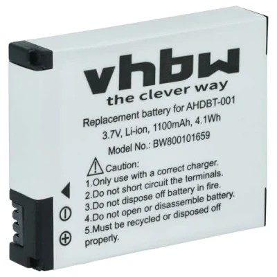 Afbeelding van Li Ion batterij voor GoPro HD Hero, Hero 2 vervangt AHDBT 001, 002
