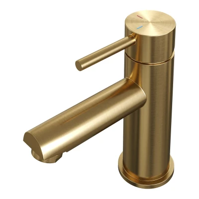 Afbeelding van Brauer Gold Edition Wastafelmengkraan opbouw laag model a PVD geborsteld goud