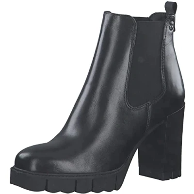 Afbeelding van Tamaris 1 25457 29 Enkellaarzen voor dames, zwart.