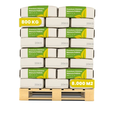 Afbeelding van Organifer Kippenmestkorrels (40 zakken = 1000 kg voor 10.000 m2)