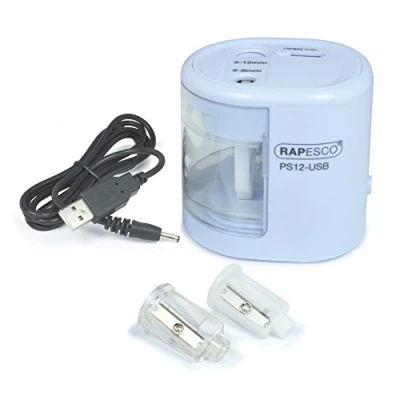 Afbeelding van Rapesco PS12 USB Automatische (elektrische) puntenslijper USB/batterij Licht blauw