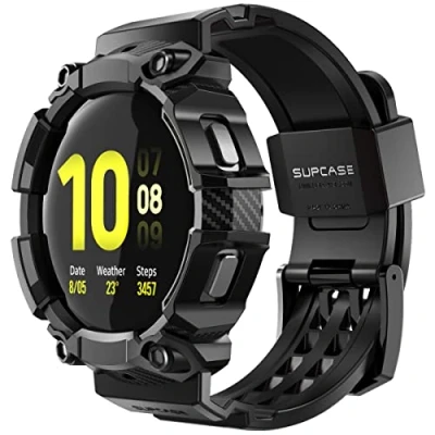 Afbeelding van SUPCASE UB Pro Samsung Galaxy Watch 6/5/4 44MM Hoesje met Bandje Zwart