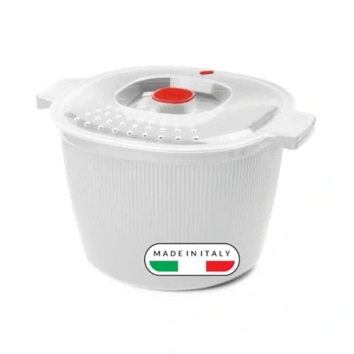 Afbeelding van Snips Magnetronpasta 4 liter magnetroncontainer kleur wit Tempozero lijn 26,5 x 22 16,5 cm BPA vrij Made in Italy