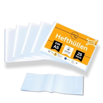 Afbeelding van perfect line 25 transparante hoezen DIN A5