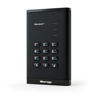 Afbeelding van iStorage diskAshur3 SSD externe Solid State Drive 2TB USB 256 bit Zwart