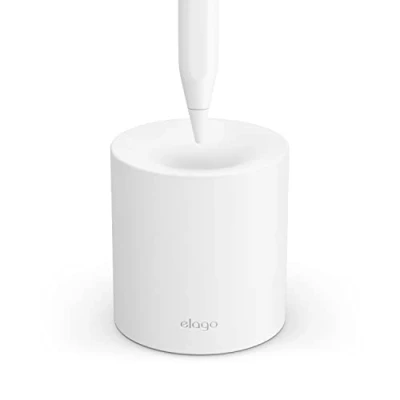 Afbeelding van elago Pencil houder compatibel met Apple Pro, C type, 2/1 generatie, andere tabletpen of zonder hoes voor stylus (wit)