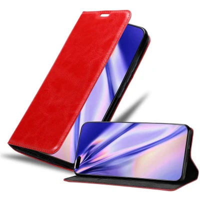 Afbeelding van Cadorabo Hoesje geschikt voor Huawei P40 PRO / PRO+ in APPEL ROOD Beschermhoes met magnetische sluiting, standfunctie en kaartvakje Book Case Cover Etui