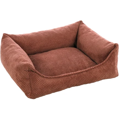 Afbeelding van Flamingo Reno Mand Honden Rechthoekig+rits Zalmroze 65x50x20cm 1st 138681