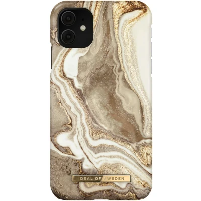 Afbeelding van iDeal of Sweden Fashion Case voor iPhone 11/XR Golden Sand Marble