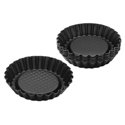 Afbeelding van Zenker Set van 6 vormen, 10,5 cm, zwart metallic, zwart, 10 cm