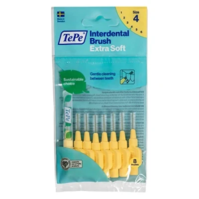 Afbeelding van Tepe Tandenragers Extra Soft 0.7 mm Lichtgeel 8 stuks