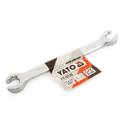 Afbeelding van YATO YT 0136 Remleiding sleutel 11x12 Verchroomd Chroom vanadium staal