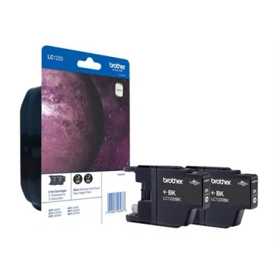 Afbeelding van Brother LC 1220BKBP2 Inktcartridge Zwart
