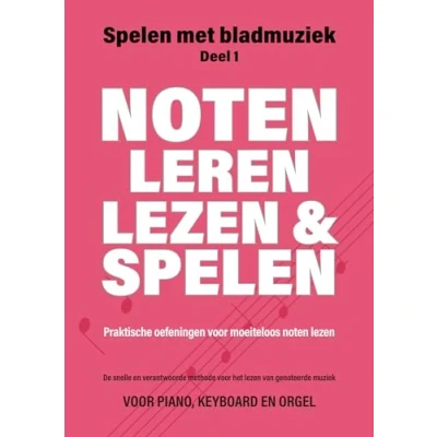 Afbeelding van spelen met Bladmuziek 1 Noten leren lezen en