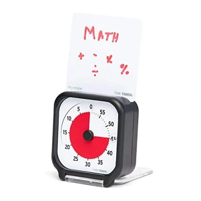 Afbeelding van Time timer Pocket Visuele aftellen van 60 minuten met droog uitwisbare activiteitskaart klaslokaal, studiegereedschap thuis, herinnering aan taken, thuis en in de keuken
