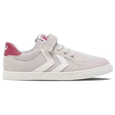 Afbeelding van hummel Slimmer Stadil Low Jr Sneakers voor kinderen, uniseks, grijs (Lunar Rock)