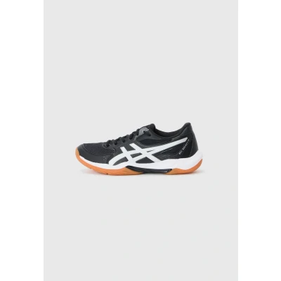 Afbeelding van Asics Gelrocket 12 Volleybalschoenen, Heren, Maat: 37, Black/white Imitatieleer/ textiel