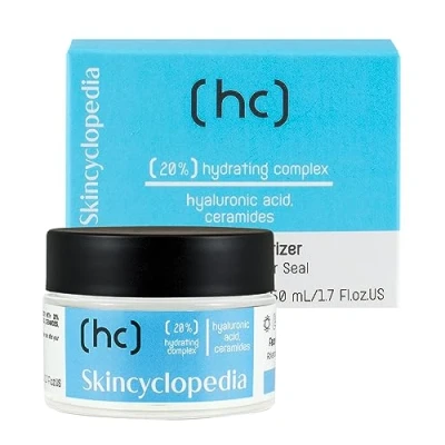 Afbeelding van Skincyclopedia Day and Night Face Moisturizer with 20% HYDRATING complex Hyaluronic Acid, Ceramides, niacinamide Glycerin Gezichtscrème voor dag en nacht met HYDRATEREND hyaluronzuur, ceramiden, glycerine
