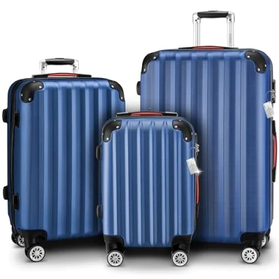 Afbeelding van MONZANA 3 delige Hardcase Kofferset Koffer M L XL Handbagage Marineblauw