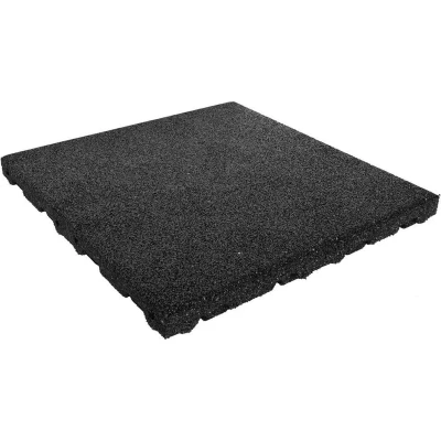 Afbeelding van Rubber tegel 110 mm 50 x cm Zwart