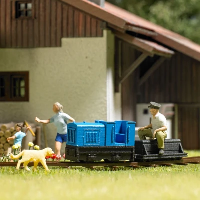 Afbeelding van Busch 79828 H0 Action set tuinbaan figuren Bouwpakket