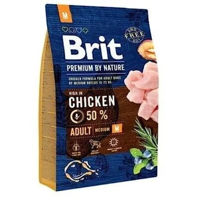 Afbeelding van BRIT Premium by Nature Adult M droog hondenvoer Kip 8 kg