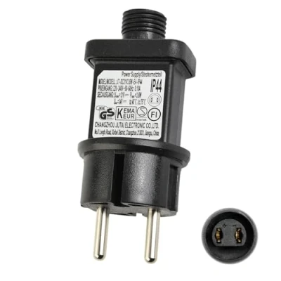 Afbeelding van LNGJIN 31 V voedingsadapter voor led lichtsnoer, 6 W, met geheugenfunctie, laagspanning transformator, IP44 GS stekker, kerstverlichting