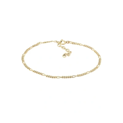 Afbeelding van Elli Figaro Basic Blogger Trend Armband, Dames, Maat: 17, Gold coloured