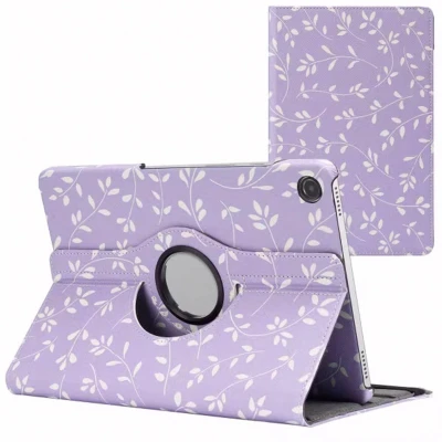 Afbeelding van imoshion 360 Draaibare Design Bookcase voor de Samsung Galaxy Tab A9 Plus Laverder Flowers