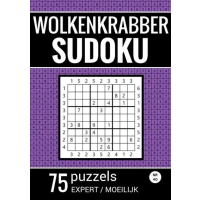 Image de Wolkenkrabber Sudoku Nr. 42 75 Puzzels Expert / Moeilijk
