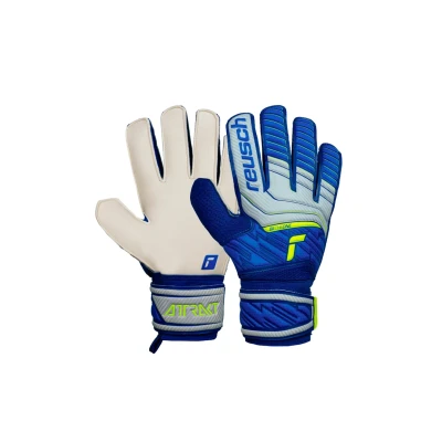 Afbeelding van Reusch 5270515 Keepershandschoenen voor volwassenen, uniseks, buitensnit, solide coating, alle veldoppervlakken, Vapor voetbalhandschoenen, grijs/donkerblauw, 10