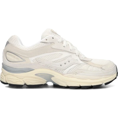Afbeelding van Saucony dames Progrid Omni 9 sneaker met suède details in de kleur Wit, maat: 40
