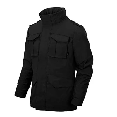 Afbeelding van Helikon Tex Covert M 65 jas, zwart, Effen design.