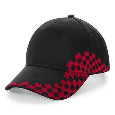 Afbeelding van Beechfield Grand Prix Cap B159 Black / Classic Red
