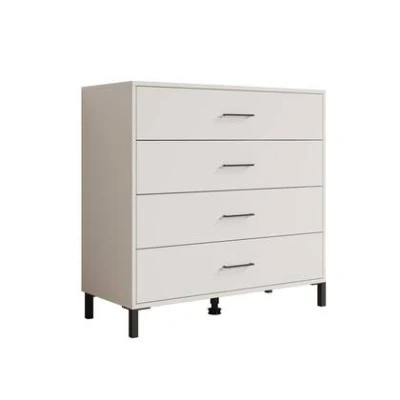 Afbeelding van Meubella Ladekast Vidor Wit 93 cm