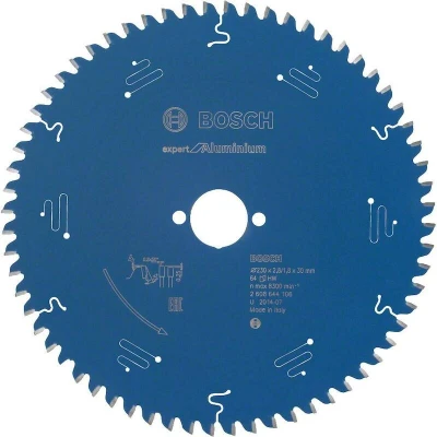 Image de BOSCH 2608644106 lame de scie circulaire Expert pour aluminium, 230 x 30 2.8 mm, 64T
