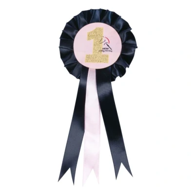 Image de HKM Rosette Hobby Horsing Bleu foncé/rose