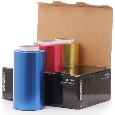 Afbeelding van Goldwell Aluminiumfolie Gekleurd 3st Haibu by Kapperskorting.com