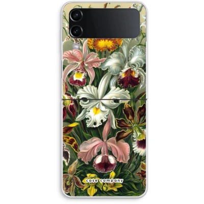 Afbeelding van Case Company® hoesje geschikt voor Samsung Galaxy Z Flip4 Haeckel Orchidae Soft Cover Telefoonhoesje Bescherming aan alle Kanten en Schermrand