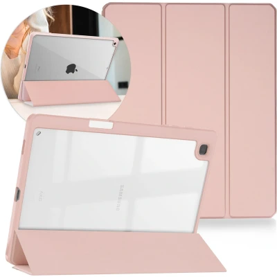 Afbeelding van iMoshion Tablet Hoes Geschikt voor Samsung Galaxy Tab S6 Lite / (2022) (2024) Trifold Hardcase Bookcase Roze