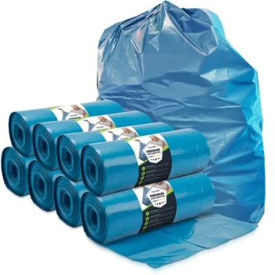 Afbeelding van ELES VIDA 100 stuks Duitse vuilniszakken 120 liter blauw extreem scheurvast XXL type extra l 70 µ 700 x 1100 mm