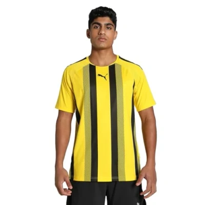 Afbeelding van Puma Teamliga Shirt Korte Mouw Heren Geel / Zwart Maat: XXL