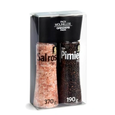 Afbeelding van Carmencita Roze Himalayazout en zwarte peper, 2 stuks reuzenmolens, 560 g