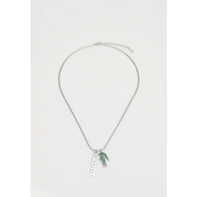 Afbeelding van Lacoste Umpire Unisex Ketting silvercoloured/green, Maat: One Size, Silver/coloured/green