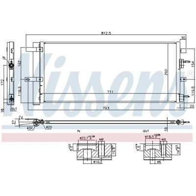 Afbeelding van Nissens Airco condensor 940626