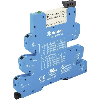 Afbeelding van Finder 39.71.8.230.5060 Koppelrelais 230 V/AC 6 A 1x wisselcontact 1 stuk(s)