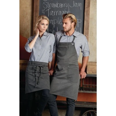 Afbeelding van Chef Works Urban Dorset kort schort donkergrijs